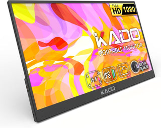 Kado Monitor portátil 15.6 pulgadas FHD 1920x1080 USB-C HDMI IPS pa...