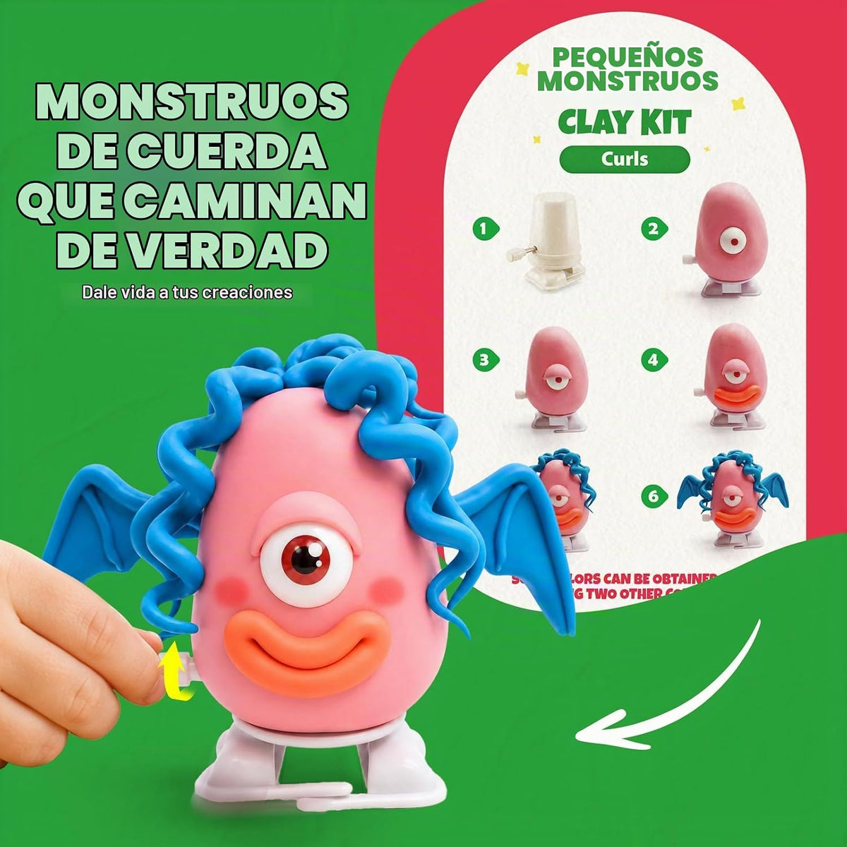 Kit de arcilla seca al aire para niños, juego de escultura de arcilla mágica de 12 monstruos, regalos de fiesta de bricolaje para niños de 4 a 12 años, ultraligero y suave, seguro y antiadherente con