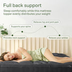 Niagara Sleep Solution Queen - Cubrecolchón ultra suave, alivio del dolor
