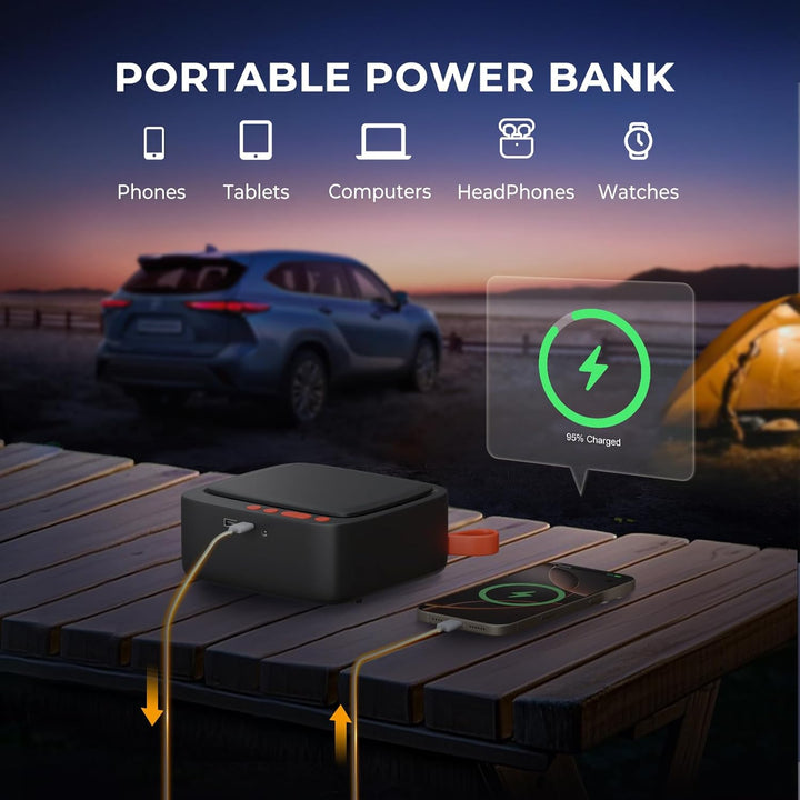 Baiikforza Inflador de neumáticos de doble potencia AP22, compresor...