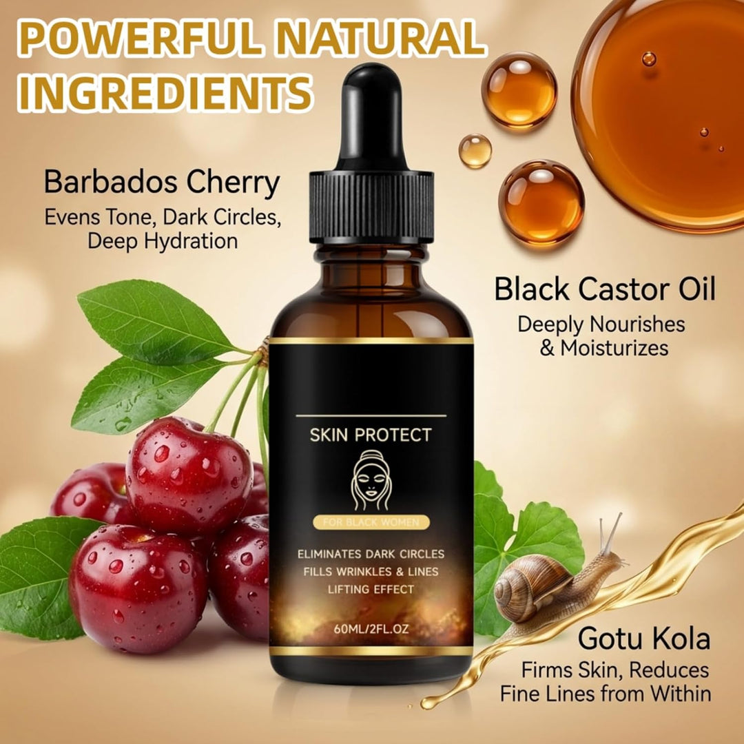 Suero Walker Skin Protect para mujeres negras\u2013Antiarrugas natu...