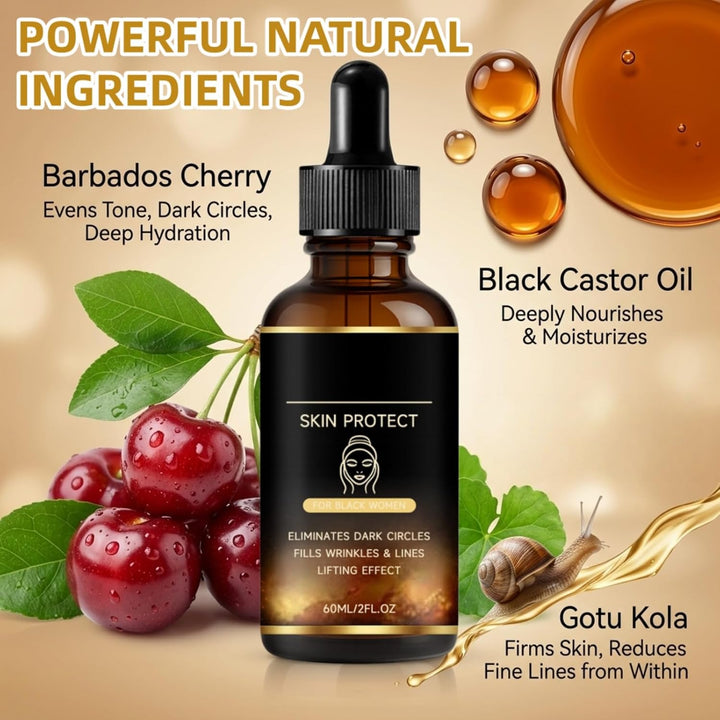 Suero Walker Skin Protect para mujeres negras\u2013Antiarrugas natu...