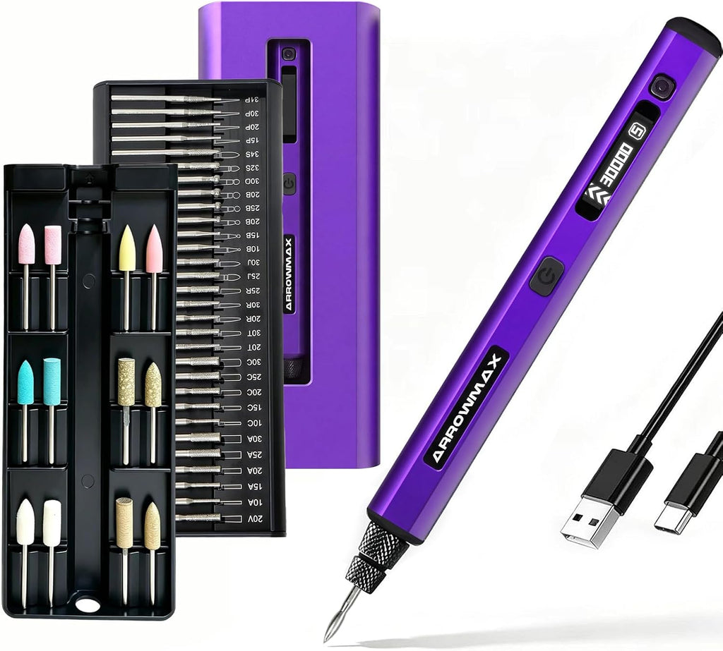 ARROWMAX Mini kit de herramientas rotativas inalámbricas de 5 velocidades