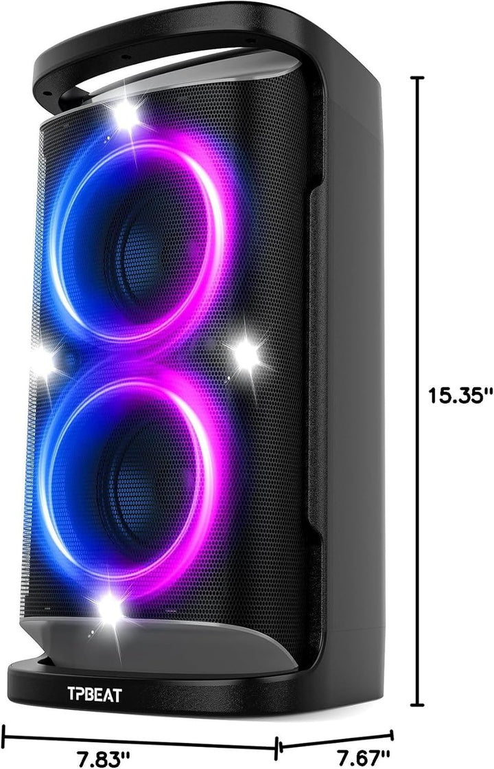 QxbJoy Altavoz Bluetooth Portátil: Sonido Potente de 160W de Pico,...