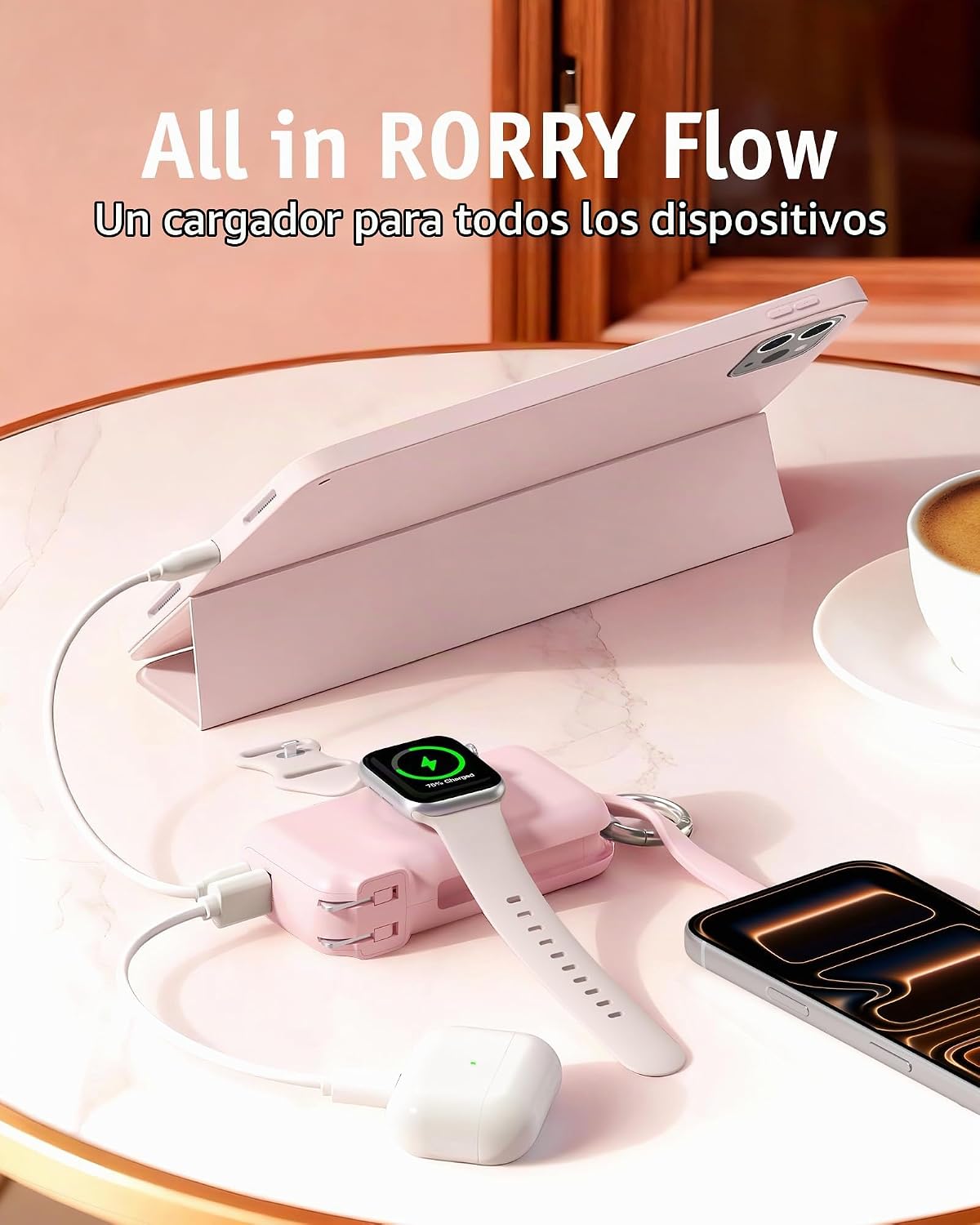 RORRY Cargador portátil Flow, cargador de batería de carga rápida d...