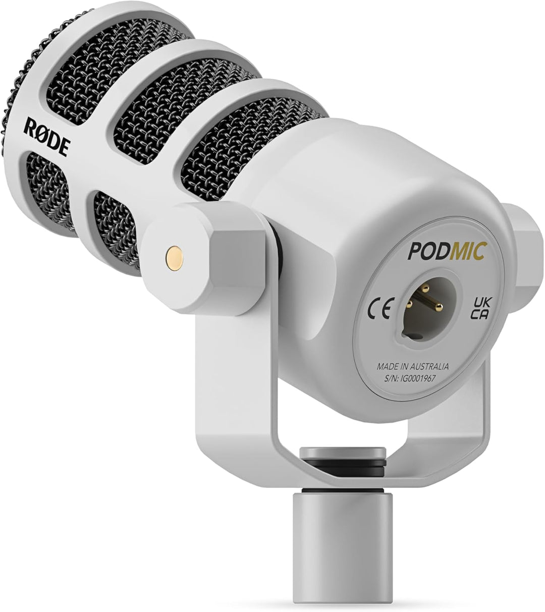 RØDE PodMic - Micrófono cardioide de transmisión dinámica, color bl...