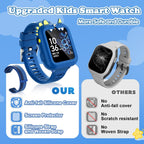 Reloj inteligente para niños, regalo para niños de 3 a 12 años con 39 juegos, reloj despertador, cámara, color azul
