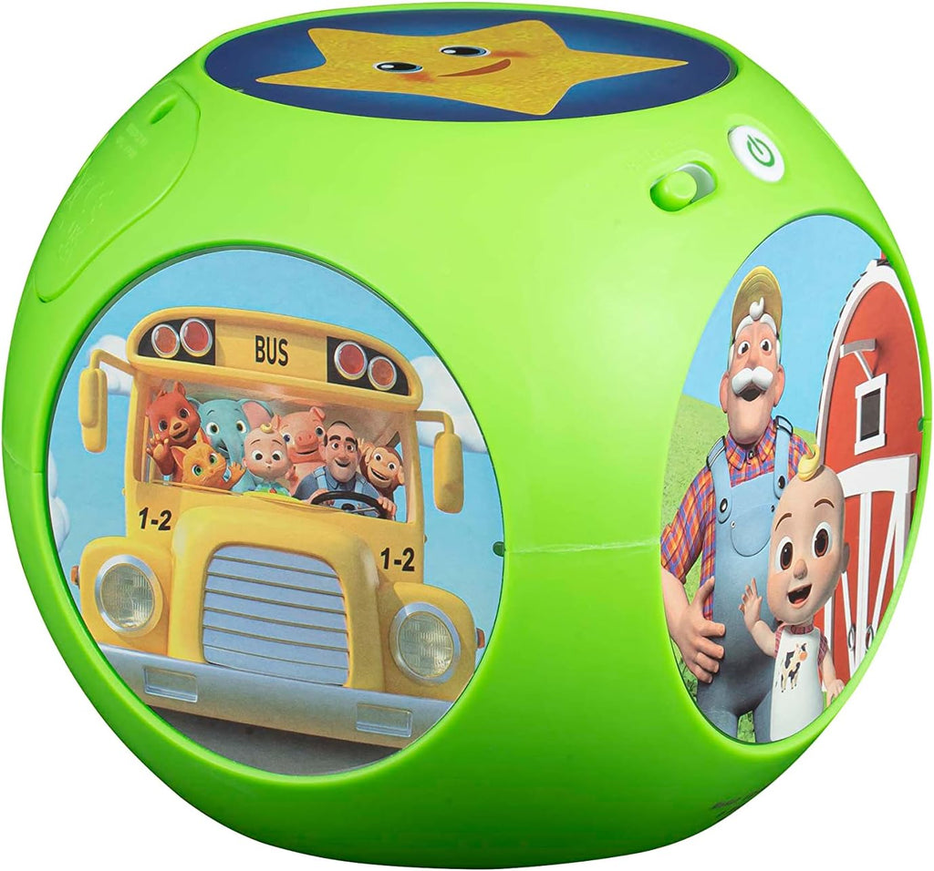 eKids Cocomelon Juguete musical para niños pequeños, el juguete Tumble Tunes incluye seis canciones integradas para guardería, para fanáticos de los juguetes Cocomelon y regalos para niños y niñas, verde