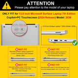 Seanai Carcasa rígida para portátil Microsoft Surface de 13,8"...