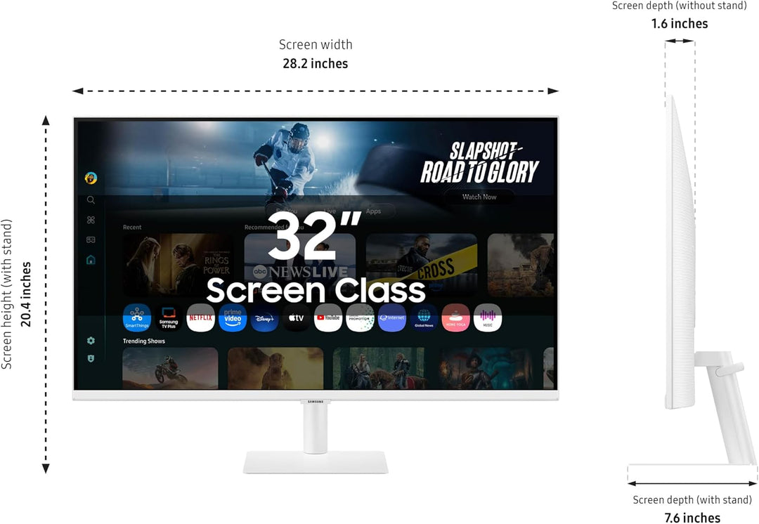 Samsung Monitor inteligente M7 (M70F) de 32 pulgadas, pantalla 4K U...