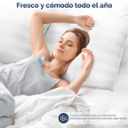 Juego de 2 almohadas de cama suaves para dormir mullidas tamaño