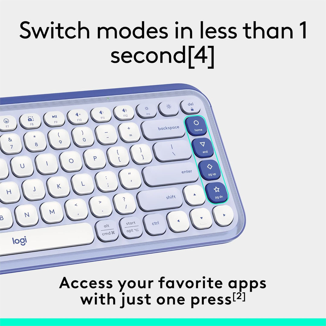 Logitech POP ICON Keys Teclado Inalámbrico Bluetooth, Escritura Cóm...