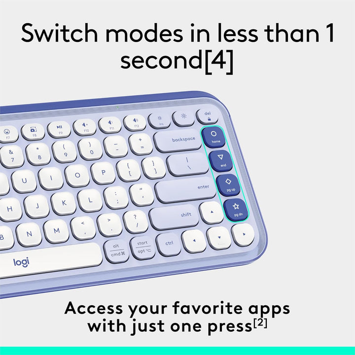 Logitech POP ICON Keys Teclado Inalámbrico Bluetooth, Escritura Cóm...