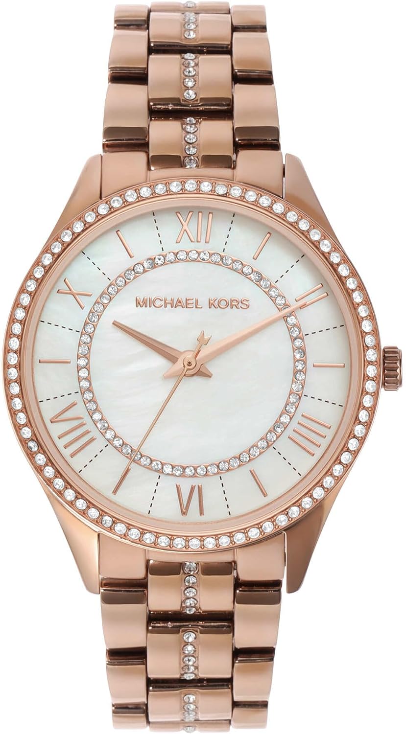 Michael Kors Lauryn Reloj para Mujeres, Reloj de Pulsera de Acero Inoxidable para Mujeres