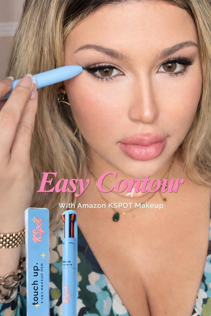 kspot On the Go Touch Up Duo, 4 in 1 Makeup Pen and 3 in 1 Face Pal...
