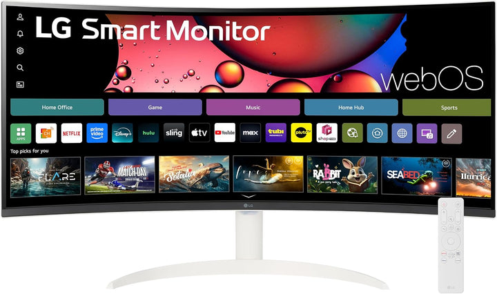 LG 34SR60QC-W 34 pulgadas QHD (3440x1440) Monitor inteligente curvo...