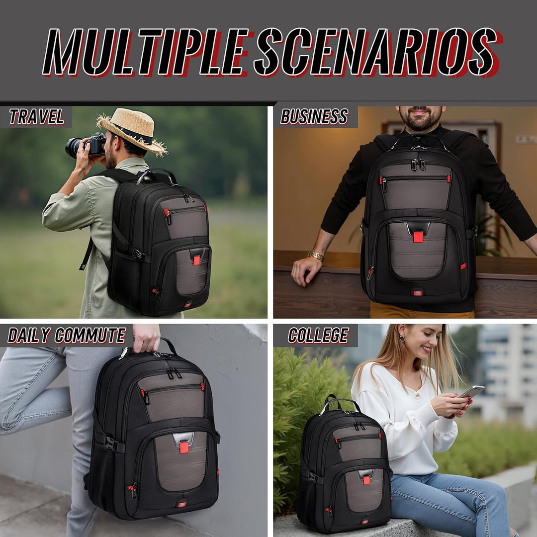 JARWAM Mochila para laptop de negocios con garantía de por vida, mo...