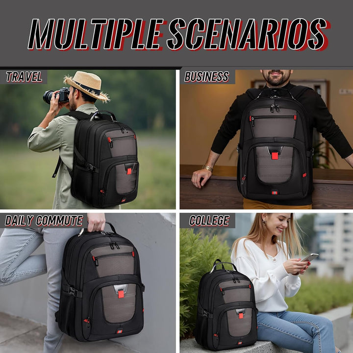 JARWAM Mochila para laptop de negocios con garantía de por vida, mo...