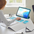 NOVOJOY Tableta 2 en 1 con Android 14 OS de 10 pulgadas