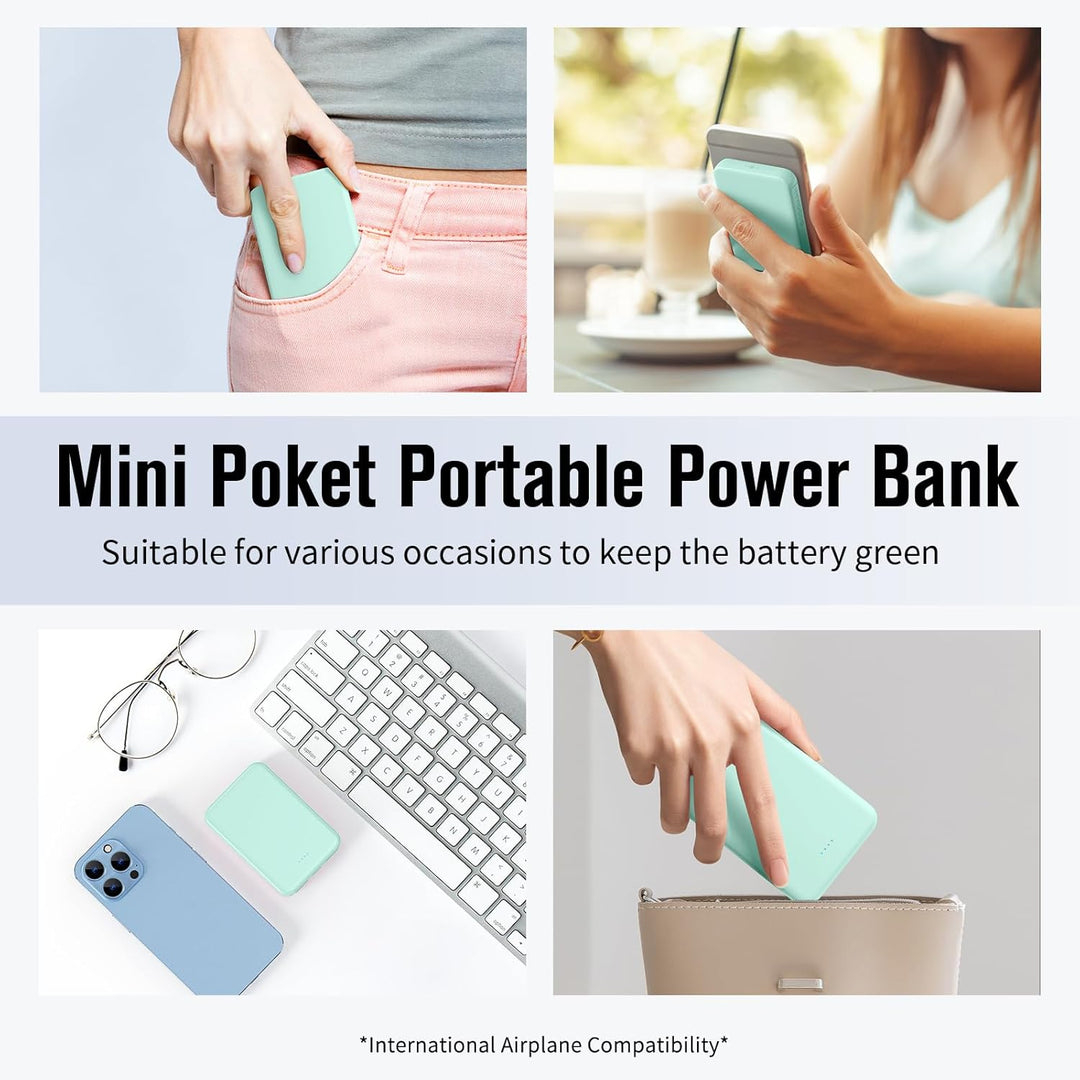 VANYUST Cargador portátil S22, mini banco de energía colorido, Powe...