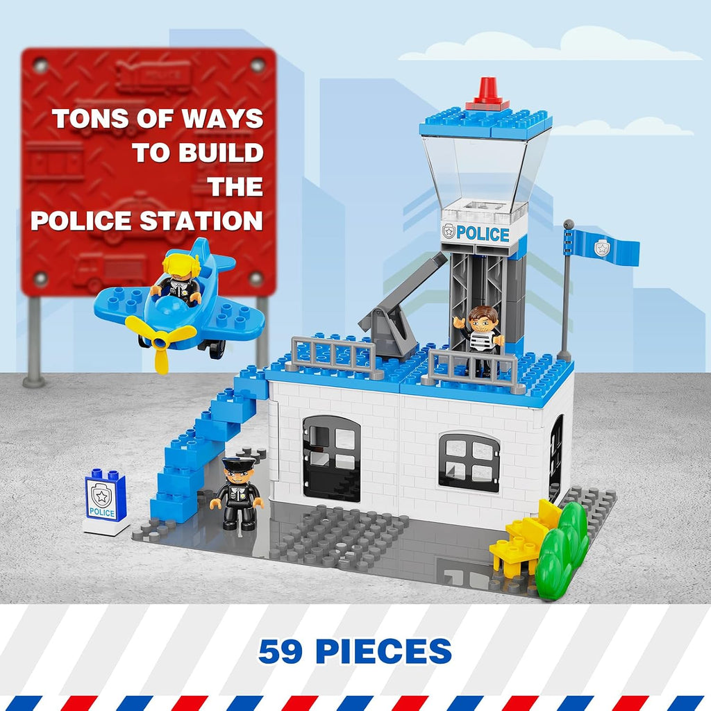 Juguete grande de la estación de policía, juguetes grandes