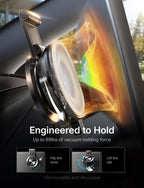 LISEN Soporte para teléfono Tesla 2026 [Ultra succión y ajuste libremente] Soporte plegable para teléfono Tesla Magsafe Soporte de coche para Tesla Modelo 3 Modelo Y S X para iPhone 18 Pro Max 17 16