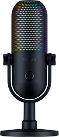 Razer Seiren V3 Chroma RGB, Reactivo al juego y streaming, micrófono USB, negro