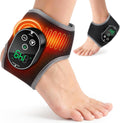 Masajeador de pies inalámbrico para neuropatía, almohadilla térmica de tobillo recargable de 3000 mAh con masaje para la circulación, masajeador de alivio del dolor de pie y tobillo, alivio de la