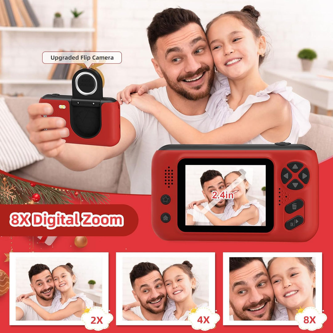 Cámara digital para niños de Makolle para niñas de 3, 4, 5, 6, 7, 8...