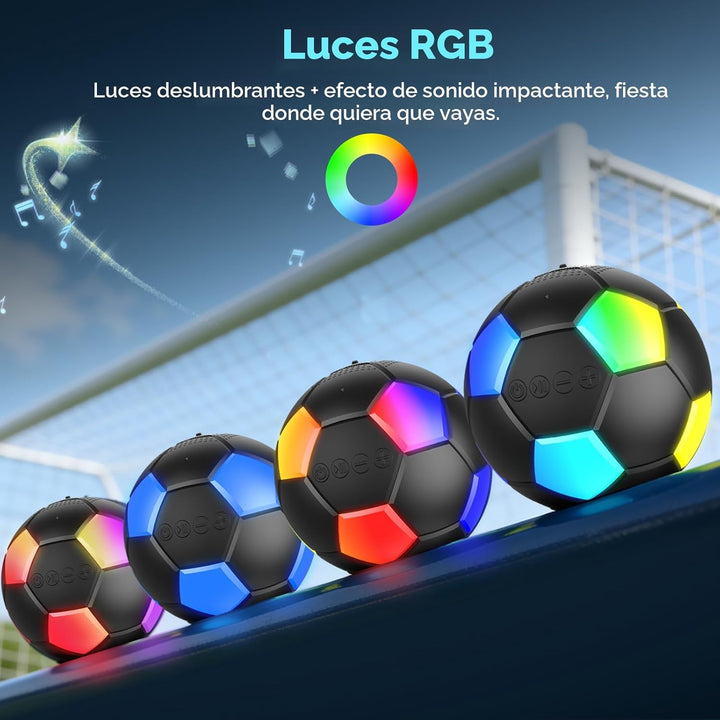 RZLCCL Altavoz en forma de pelota de fútbol, altavoz inalámbrico po...