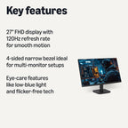Amazon Basics - Monitor de computadora de 27 pulgadas 120 Hz, 1080P...