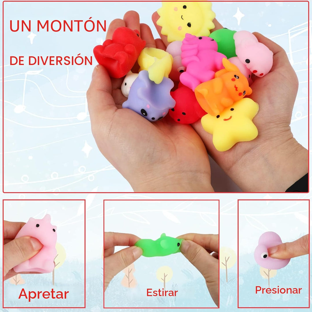 80 juguetes esponjosos Mochi, mini Kawaii Squishy Fidget Toys Bundl...