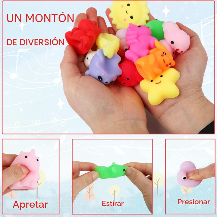 80 juguetes esponjosos Mochi, mini Kawaii Squishy Fidget Toys Bundl...