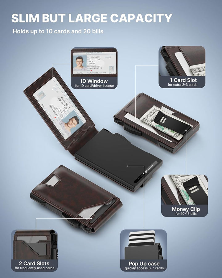 typecase Cartera táctica para hombre tarjetero: funda para tarjetas...