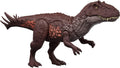 Mattel Jurassic World Wild Roar Metriacanthosaurus - Figura de acción de dinosaurio, sonido, ataque y luces, código de escaneo para juego digital