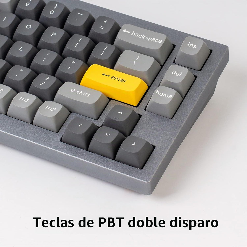 Keychron Q2 Teclado mecánico personalizado con cable, macro programable QMK/VIA, aluminio completo, interruptor rojo Gateron G Pro intercambiable en caliente, 65% de diseño de junta doble compatible