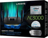 Linksys Router Wi-Fi inteligente AC3000 para redes domésticas, MU-M...