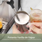 Gevi Máquina compacta de café expreso de 20 bar para el hogar, cafetera de