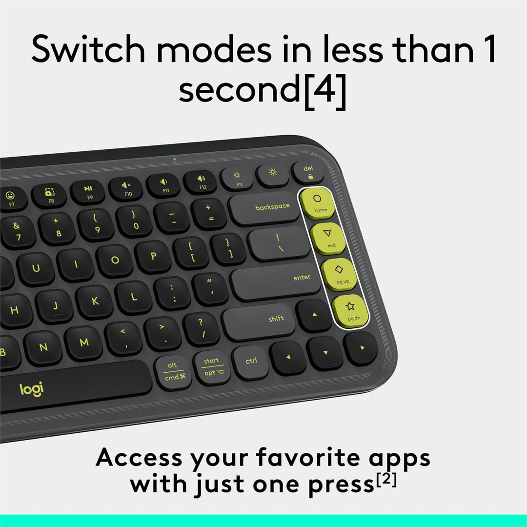 Logitech POP ICON Keys Teclado Bluetooth inalámbrico, escritura cóm...