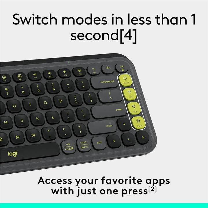 Logitech POP ICON Keys Teclado Bluetooth inalámbrico, escritura cóm...