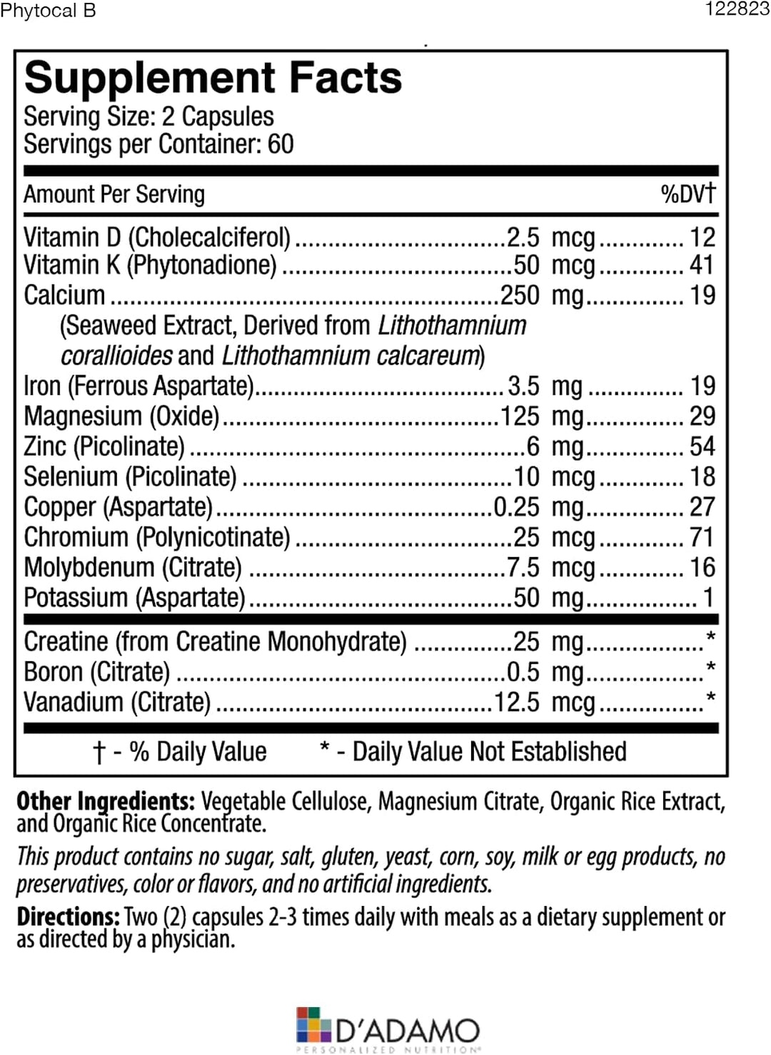 D'Adamo Personalized Nutrition - Pila de salud óptima (sangre t...