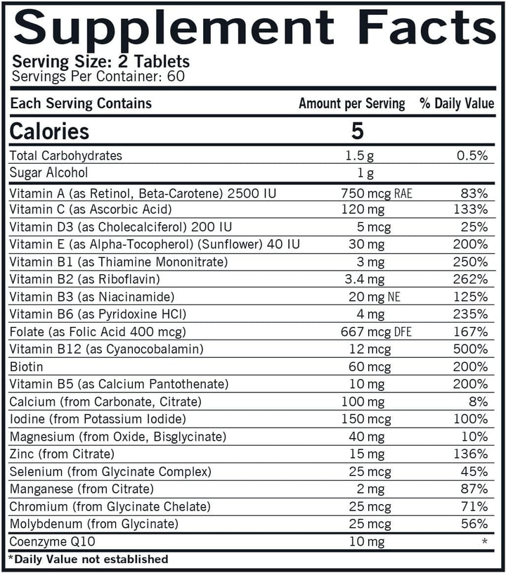 Kirkman - Multivitamínico y mineral masticable para niños - 120 tab...
