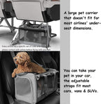 Transportador de mascotas para gatos grandes de hasta 20 libras de