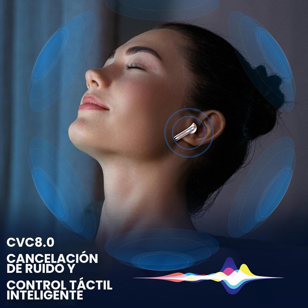 Auriculares inalámbricos, auriculares Bluetooth 5.4, estéreo de alta