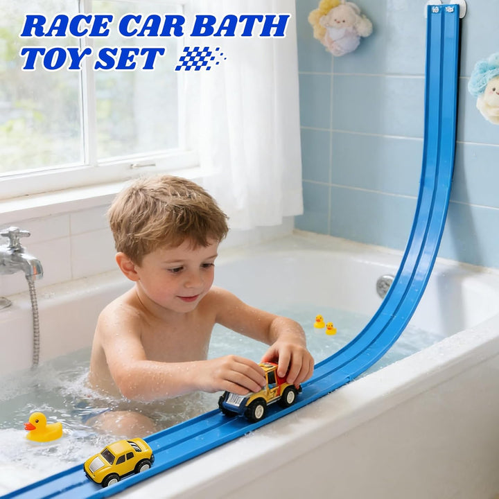 Juguetes flexibles de pista de carreras para niños: pista de rampa...