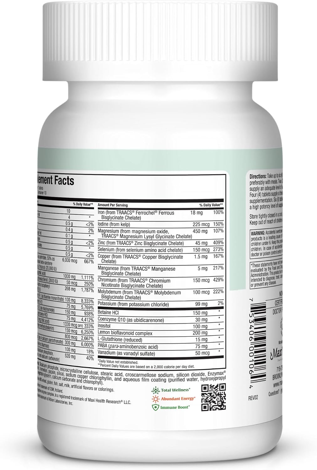 Multivitamínico para hombres y mujeres \u2013 Supreme High Potency...