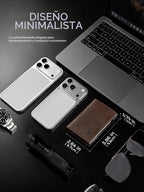 Cartera minimalista para hombre con tarjetero de crédito, cuero de grano completo más fino, billetera inteligente emergente, billetera delgada triple, bloqueo RFID, bolsillo frontal, ventana de