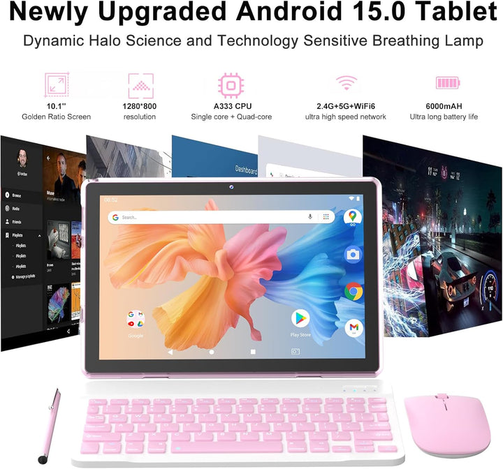 Tablet Android 15 de 10 pulgadas, 12(3+9)GB RAM+64GB ROM, Tabletas...