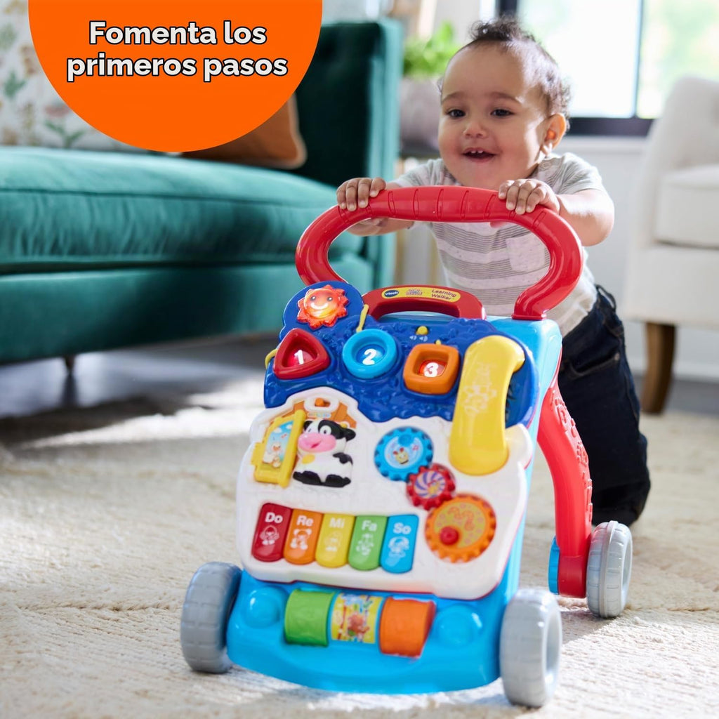 VTech Andador de Aprendizaje de Sentado a de Pie (Empaque Libre de Frustraciones), Azul