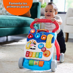 VTech Andador de Aprendizaje de Sentado a de Pie (Empaque Libre de Frustraciones), Azul